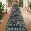 DUKINO 2.6x12 Hallway Runner Rug, Washable Animal Rug Non Slip, Stain Resistant by DUKINO