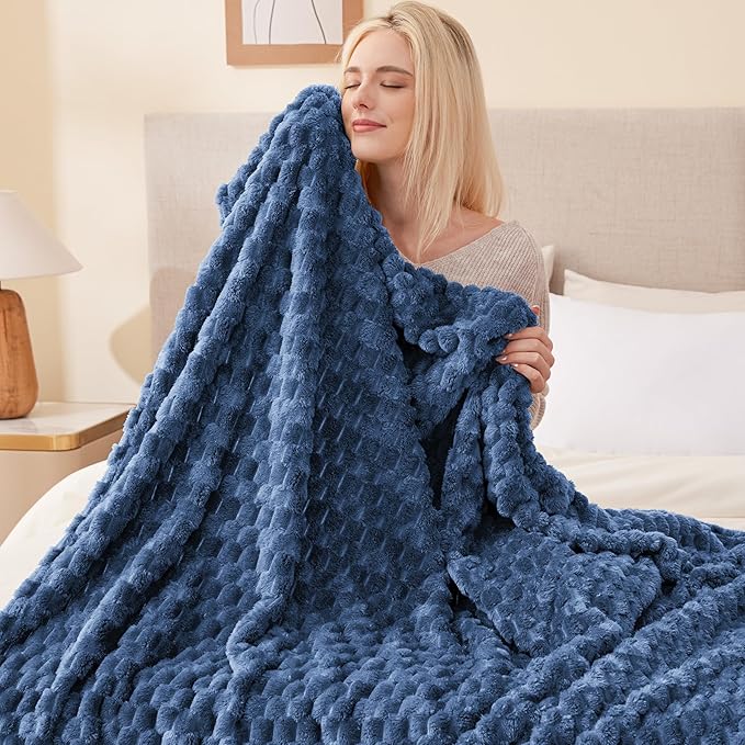 EXQ Home Soft Fleece Blanket Full Size – Cozy Lightweight 3D Imitation Turtle - Image 6