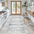 2'6 x 8' Runner Rug Non Slip, Washable Kitchen Rugs, Nursery Room, Soft Runner by Restydon