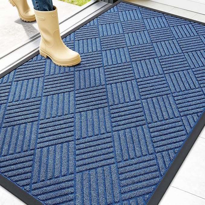 OLANLY Front Door Mat Outside Entrance 47x32, Waterproof Heavy-Duty Doormat | by OLANLY