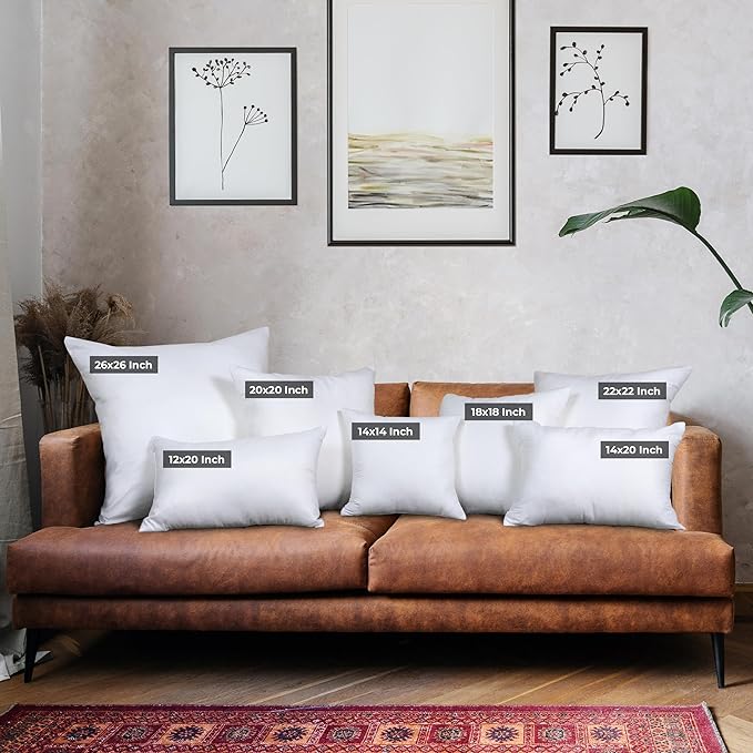 Utopia Bedding Throw Pillows, Decorative 14x14 Pillow Inserts - Image 2