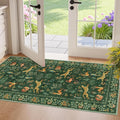 DUKINO 2x4 Rug for Entryway, Animal Washable Runner Rug for Kitchen, Low Pile by DUKINO