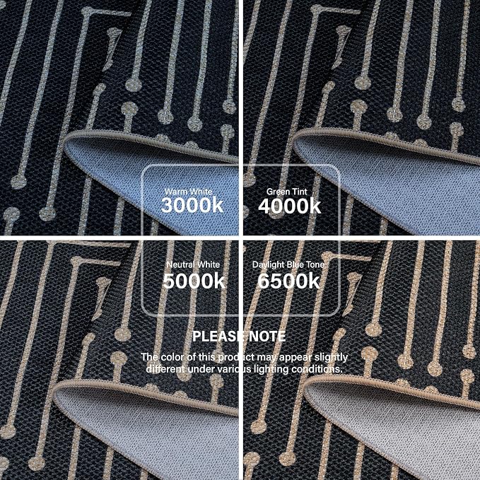 Lahome Maze Lines Washable Kitchen Runner Rug, 2x8 Black Outdoor Runner Rug | - Image 6