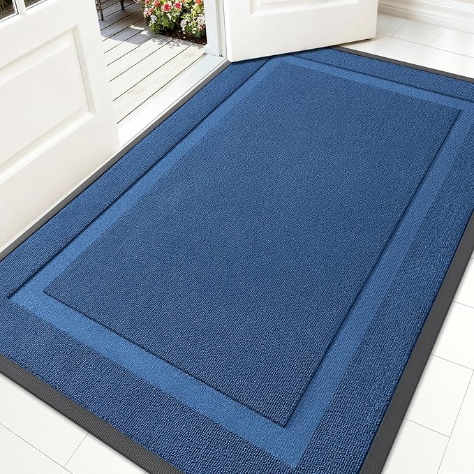 OLANLY Front Door Mat Outside 71x47, All-Season Heavy-Duty Rubber Doormat | by OLANLY