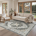 Madane Area Rug 4x6 Washable Rugs Vintage by Madane
