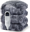 Bedsure Faux Fur Heated Blanket Twin Size, Fast Heating Electric Blanket Twin by Unknown