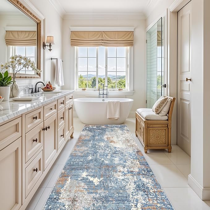 4x10 ft Extra Wide Hallway Rug – Non-Slip Washable Large Carpet Runner - Image 3