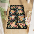 DUKINO 2x4 Rug for Entryway, Floral Washable Kitchen Rugs Non Slip, Low Pile by DUKINO