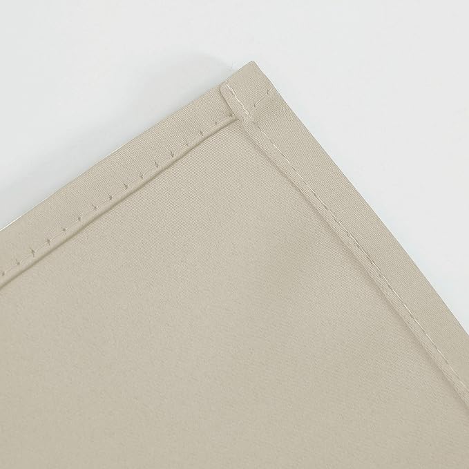 Light Beige Thermal Blackout Curtains/52 x 63 Inch/Set of 2 Panels Room - Image 8