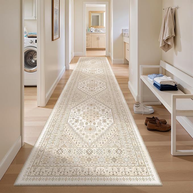 2'6 x 10' Runner Rug Non Slip, Washable Kitchen Rugs, Living Room, Long Rug - Image 8