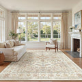 6x9 Area Rugs for Living Room, Large Washable Rug, Dining Room, Low Pile by Zesthome