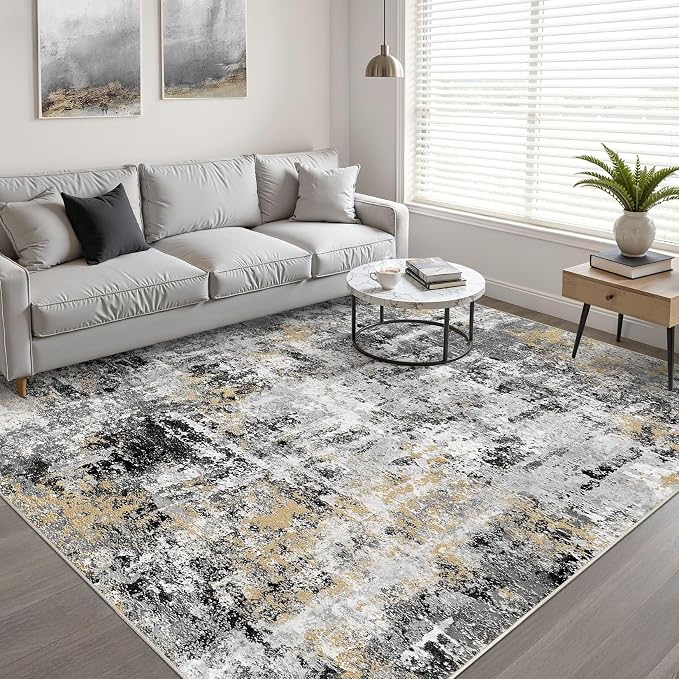 LOONGRUG 10x14 Area Rugs Washable Large Neutral Modern Living Room Rug | - Image 5