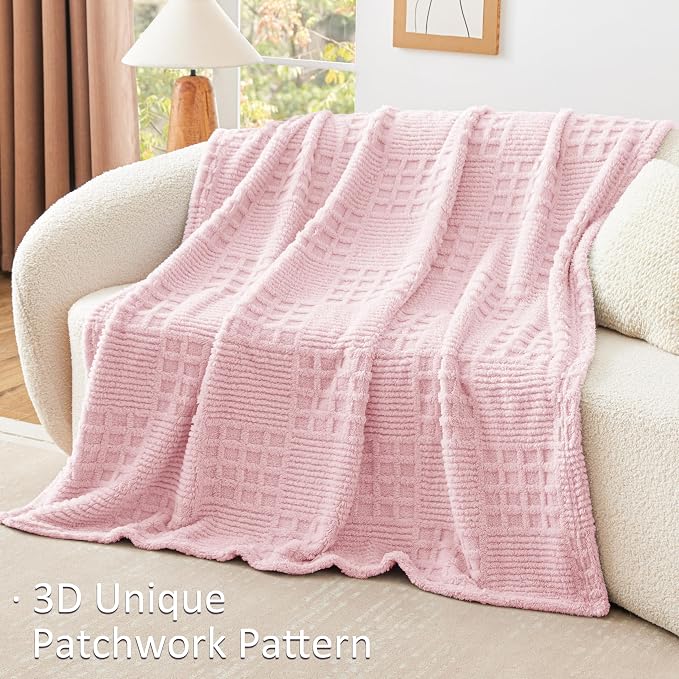 EXQ Home Fleece Throw Blanket for Couch or Bed - Image 4