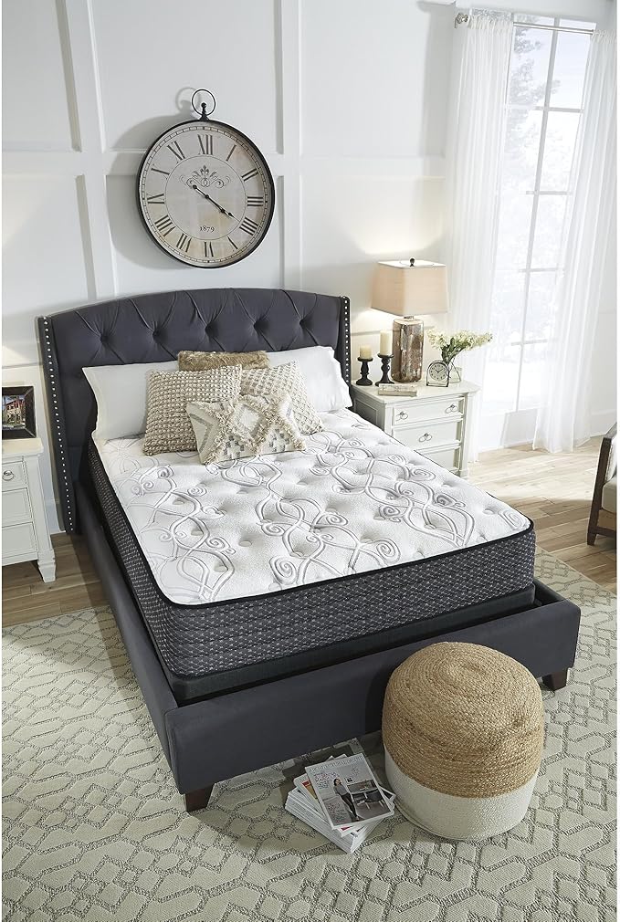 Signature Design by Ashley California King Size Limited Edition 11 inch Plush Hybrid Mattress with Lumbar Support Gel Memory Foam