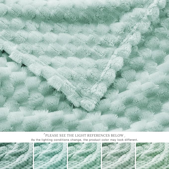EXQ Home Gentle Soft Fleece Throw Blanket – Cozy Lightweight 3D Imitation - Image 7