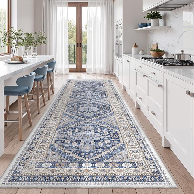 3x12 Runner Rug Non Slip, Washable Hallway Runner Rug, Living Room, Long Rug - Image 5