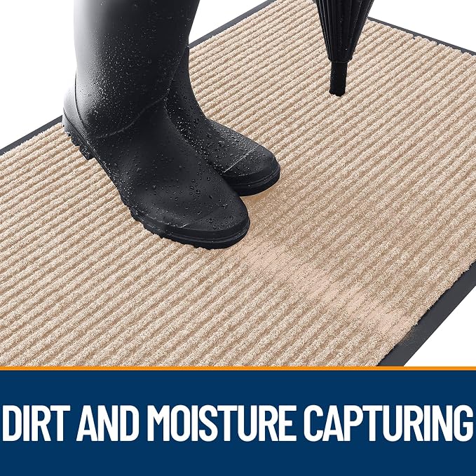 OLANLY Front Door Mat 47x32, Waterproof Heavy-Duty Indoor Outdoor Doormat | - Image 5