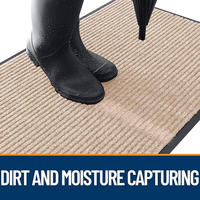 OLANLY Front Door Mat 33x21, Waterproof Heavy-Duty Indoor Outdoor Doormat | - Image 5