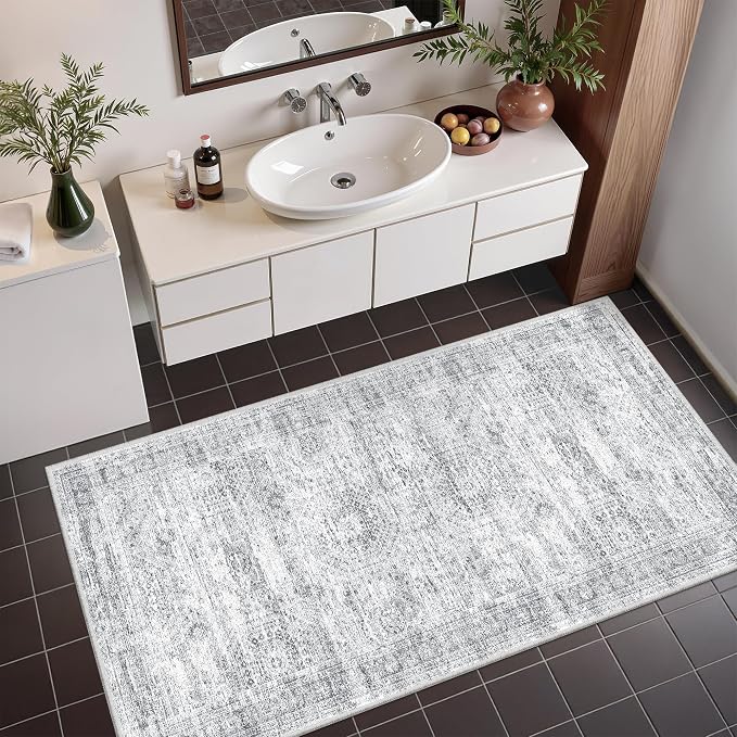 2x4 Rug Runners for Hallways Non Slip, Nursery Room, Soft Runner Rug, Stain - Image 5