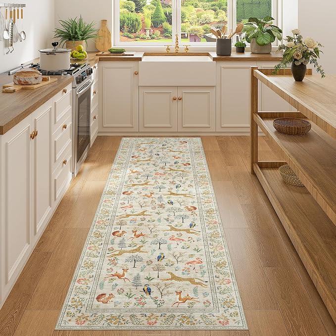 DUKINO 2x7 Runner Rug for Hallway, Washable Kitchen Rugs Non Slip, Stain - Image 5