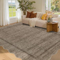 GarveeHome Scalloped Washable Area Rug 4x6 Small Entryway Rug Non Slip | Modern by GarveeHome