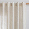MYSKY HOME Linen Curtains for Sliding Door, Farmhouse Semi Sheer Ceiling by MYSKYHOME