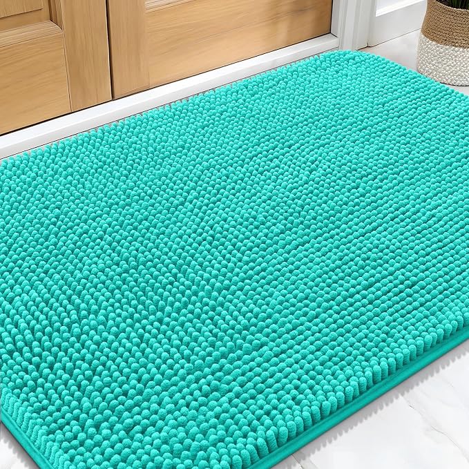 OLANLY Dog Door Mat for Muddy Paws 34x21, Super Absorbent Chenille Mud Mat | by OLANLY