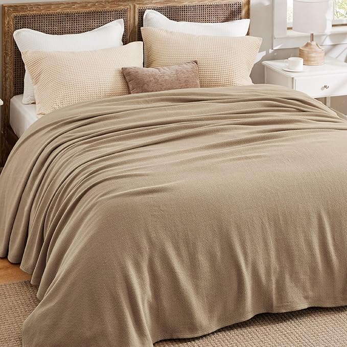 Bedsure GentleSoft 100% Cotton Large Blanket Oversized King - Image 5