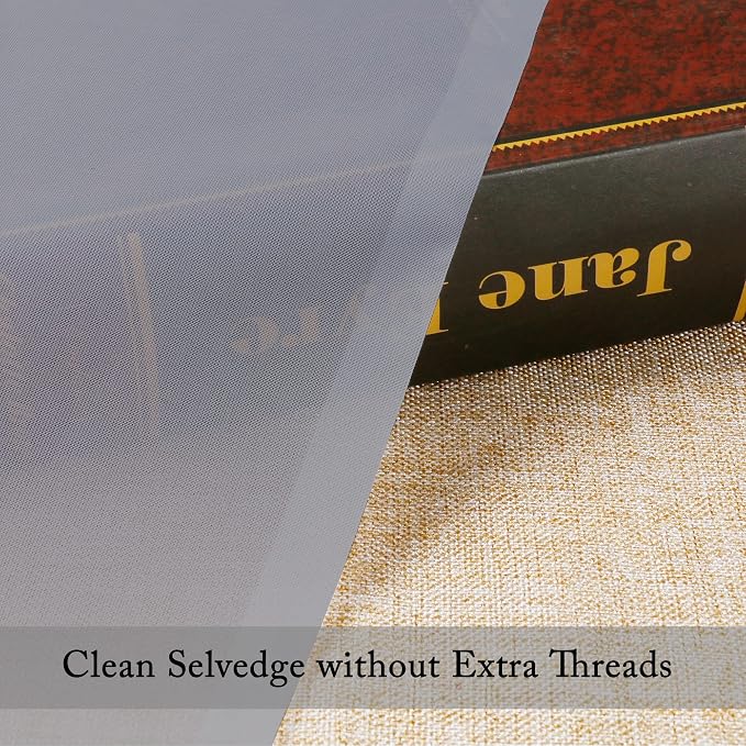 2 Panels Grey Sheer Curtains, Elegant Light Filtering Sheer Curtains Window - Image 3
