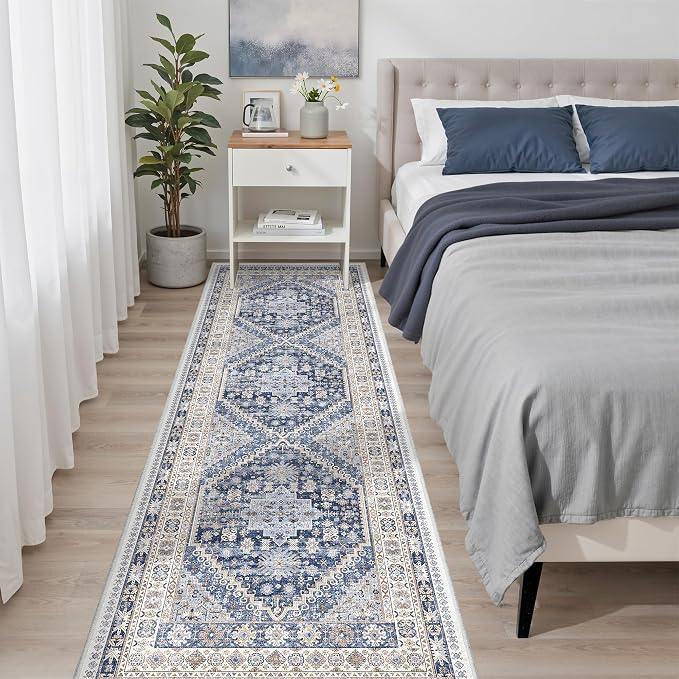 2'6 x 8' Runner Rug Non Slip, Washable Kitchen Rugs, Nursery Room, Soft Runner - Image 8