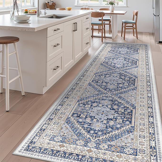 3x12 Runner Rug Non Slip, Washable Hallway Runner Rug, Living Room, Long Rug - Image 4