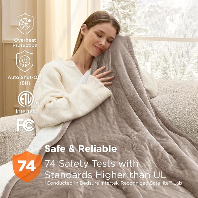 Bedsure Heated Blanket Full Size, Soft Electric Blanket - Image 6