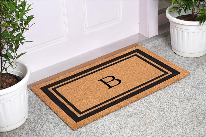 Calloway Mills 152962436B Black Border 24" x 36" Monogram Doormat - Image 2