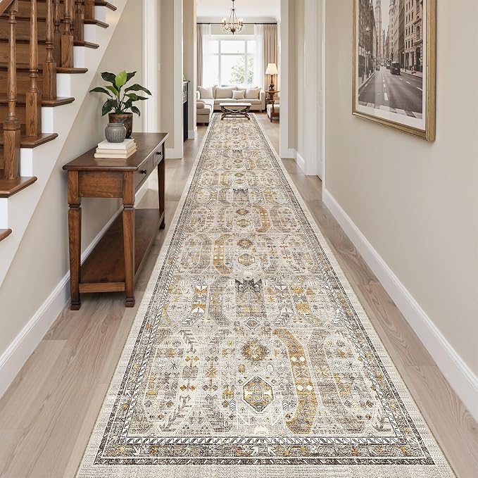 Madane Hallway Runner Rug 3x18 Washable Kitchen Runners 18ft, Low-Pile - Image 3