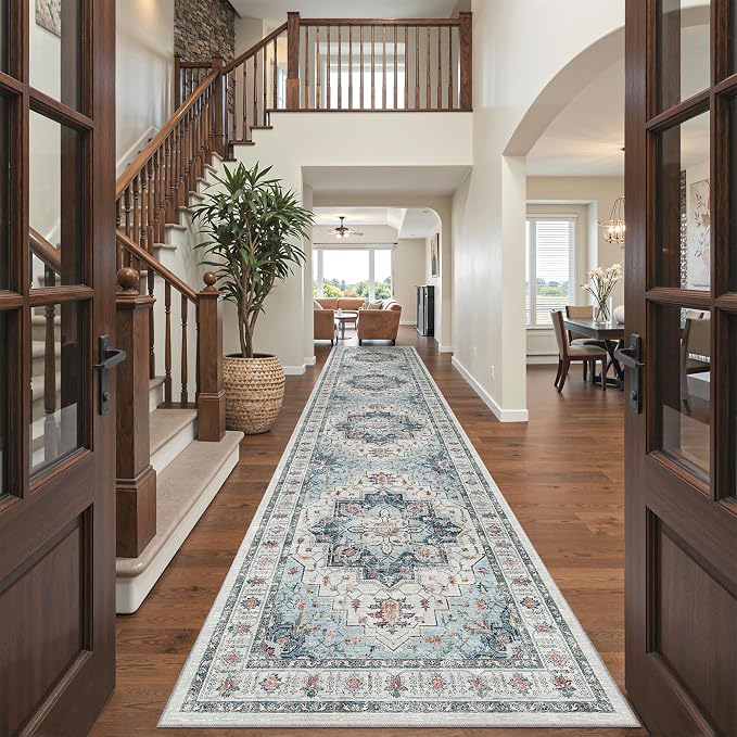 Madane Hallway Runner Rug 3x14 Washable Kitchen Runners Long, Soft Thin - Image 3