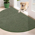 BEQHAUSE Dirt Trapper Door Mat 32" x 48" Half Circle Non Slip Rugs, Absorbent by BEQHAUSE