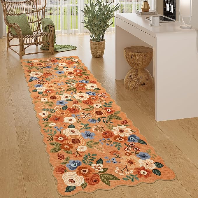 DUKINO 2x10 Runner Rug for Hallway, Washable Kitchen Rug Non Slip, Low Pile - Image 5
