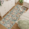 DUKINO 2x6 Runner Rug, Floral Washable Rug by DUKINO