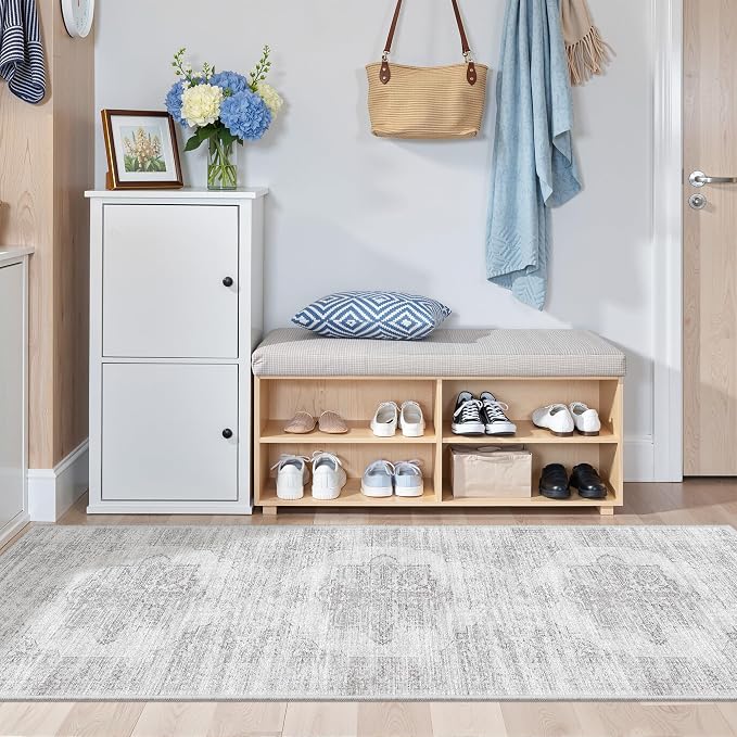 2x6 Runner Rug Non Slip, Washable Hallway Runner Rug, Nursery Room, Soft Runner - Image 4