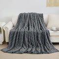 Aganear Fleece Throw Blanket for Couch Sofa 60"x80" Grey | Lightweight Fuzzy by Aganear