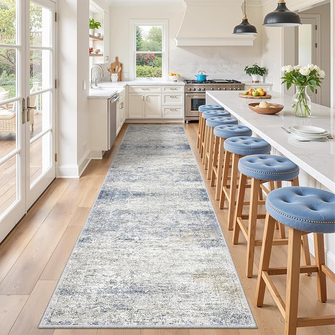 3x12 Runner Rug Non Slip, Washable Hallway Runner Rug, Living Room, Long Rug - Image 4