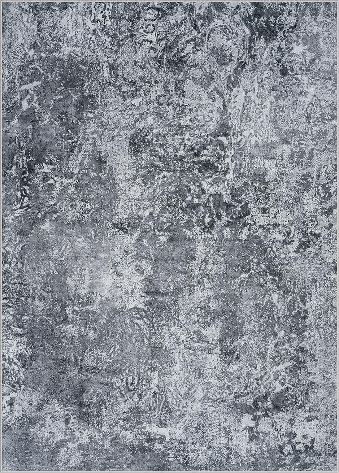 Aelenmu 10x14 Area Rugs for Living Room Washable Dining Room Black | Modern - Image 9