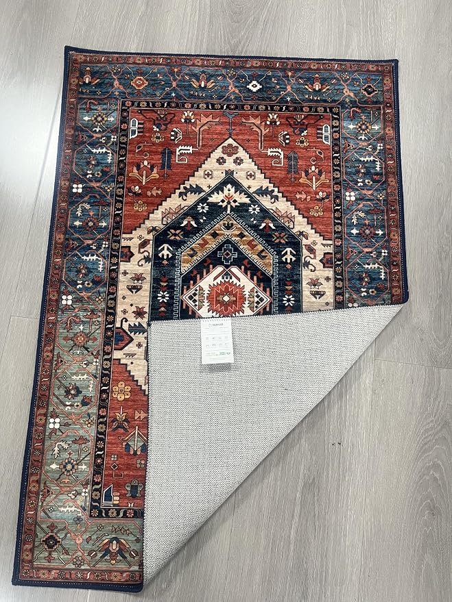 SERISSA 2x4 Washable Non Slip Boho Runner Rug - Image 8