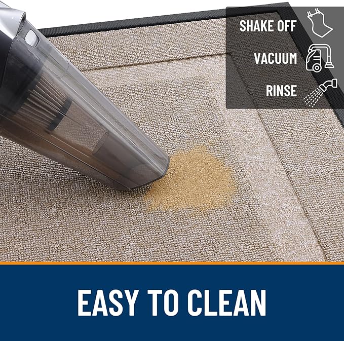 OLANLY Front Door Mat Outside 33x21, All-Season Heavy-Duty Rubber Doormat | - Image 5