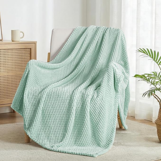 Exclusivo Mezcla Large Waffle Fleece Throw Blanket by ExclusivoMezcla