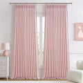 Baby Pink High Ceiling 102 Inches Long Curtains 2 Panels Set by PleatedDrapes