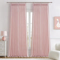 Light-Pink Floor to Ceiling Semi Sheer Extra Long Curtains 108 Inches Length by PleatedDrapes