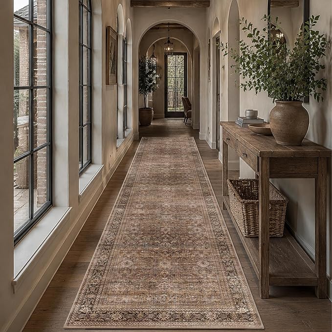 Schweek 2.6x10 Runner Rug Washable Non-Slip Hallway Rugs by Schweek