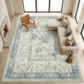 GarveeHome Vintage Blue Area Rug 10x13 by GarveeHome