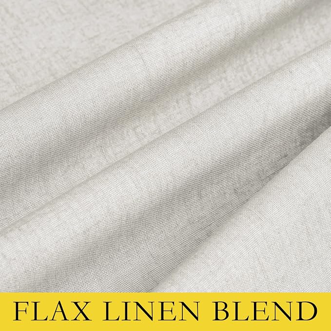 NICETOWN 100% Blackout Linen Curtains - Image 9